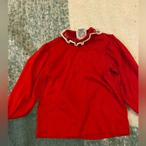 Vintage osh kosh bgosh red long sleeve 24m b05